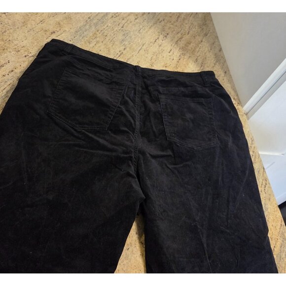 Charter Club Womens 18W Velvet Pants Stretch Straight Leg 38x31" - Picture 9 of 11